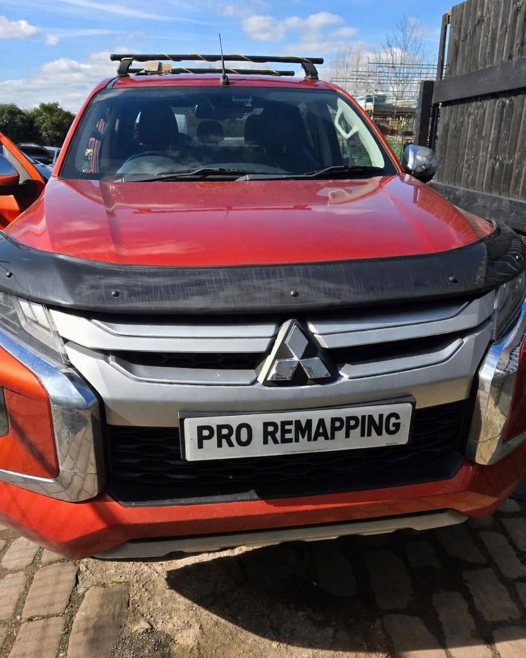 Mitsubishi L200 diesel pickup in for EGR delete at Pro Remapping, Staffordshire