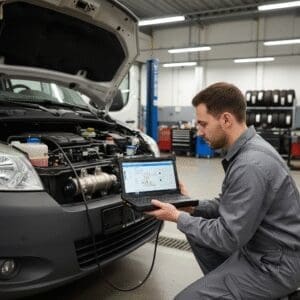 Pro Remapping specialist programming an ECU for improved fuel economy and performance