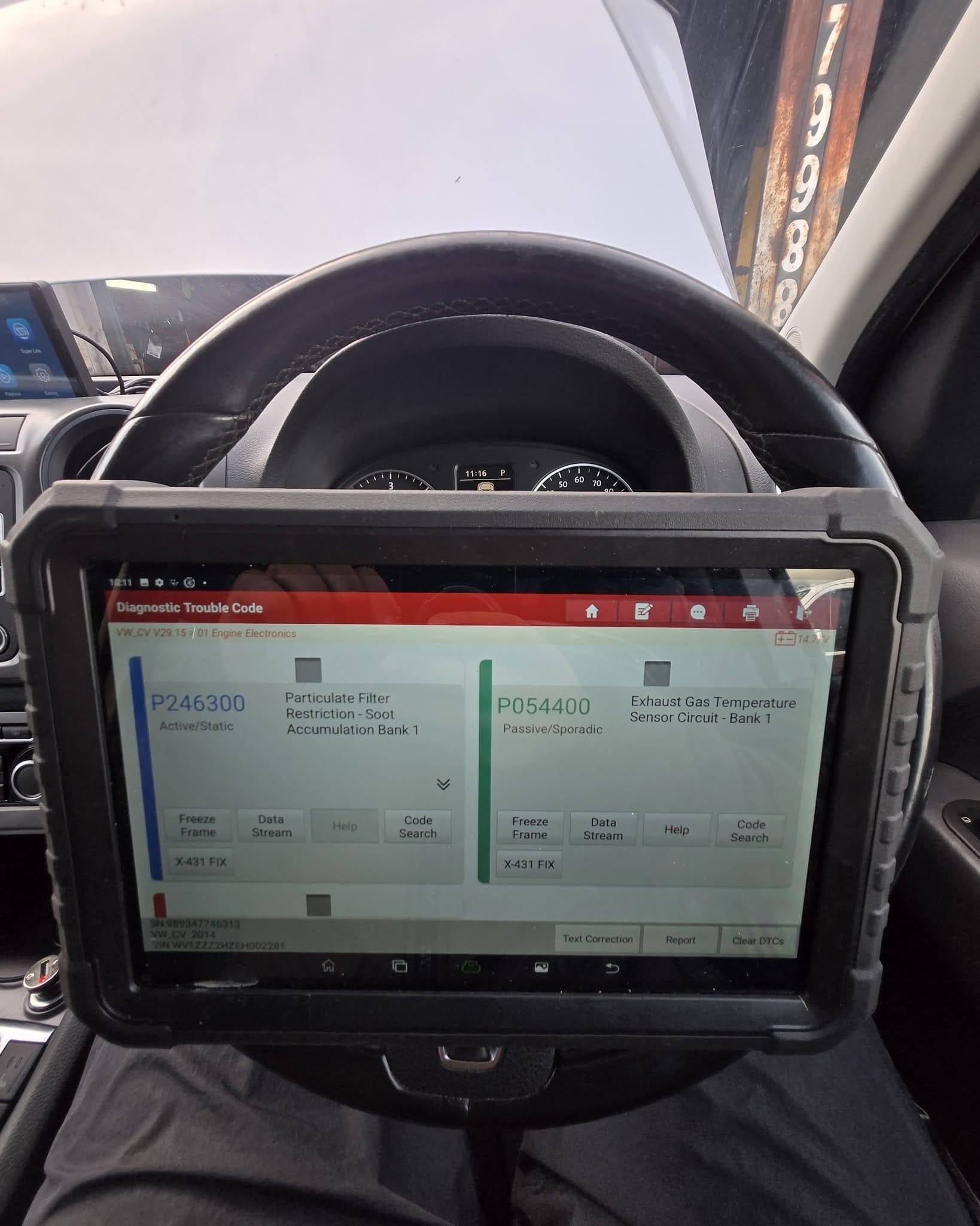 Diagnostic scan of SCR and NOx fault data at Pro Remapping
